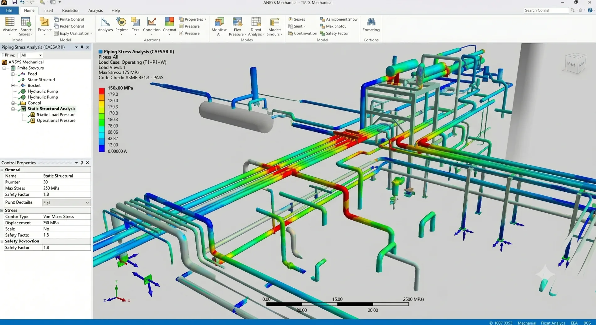 Piping stress analysis
